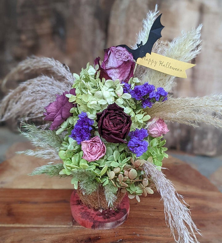  Happy Halloween Gift Set | Eco Friendly Dried Flower Bouquet With Fragrance